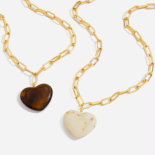 Brown Heart Chain