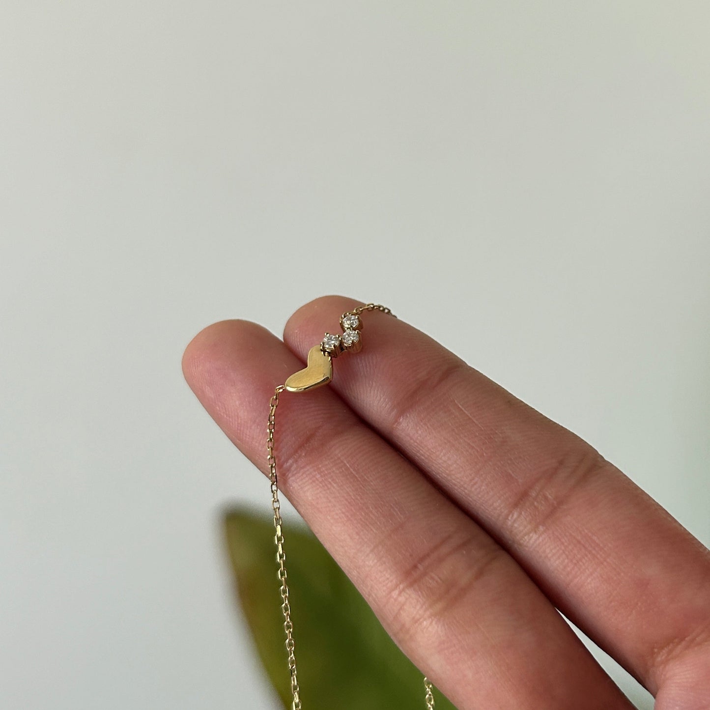 Dainty CZ Heart Chain