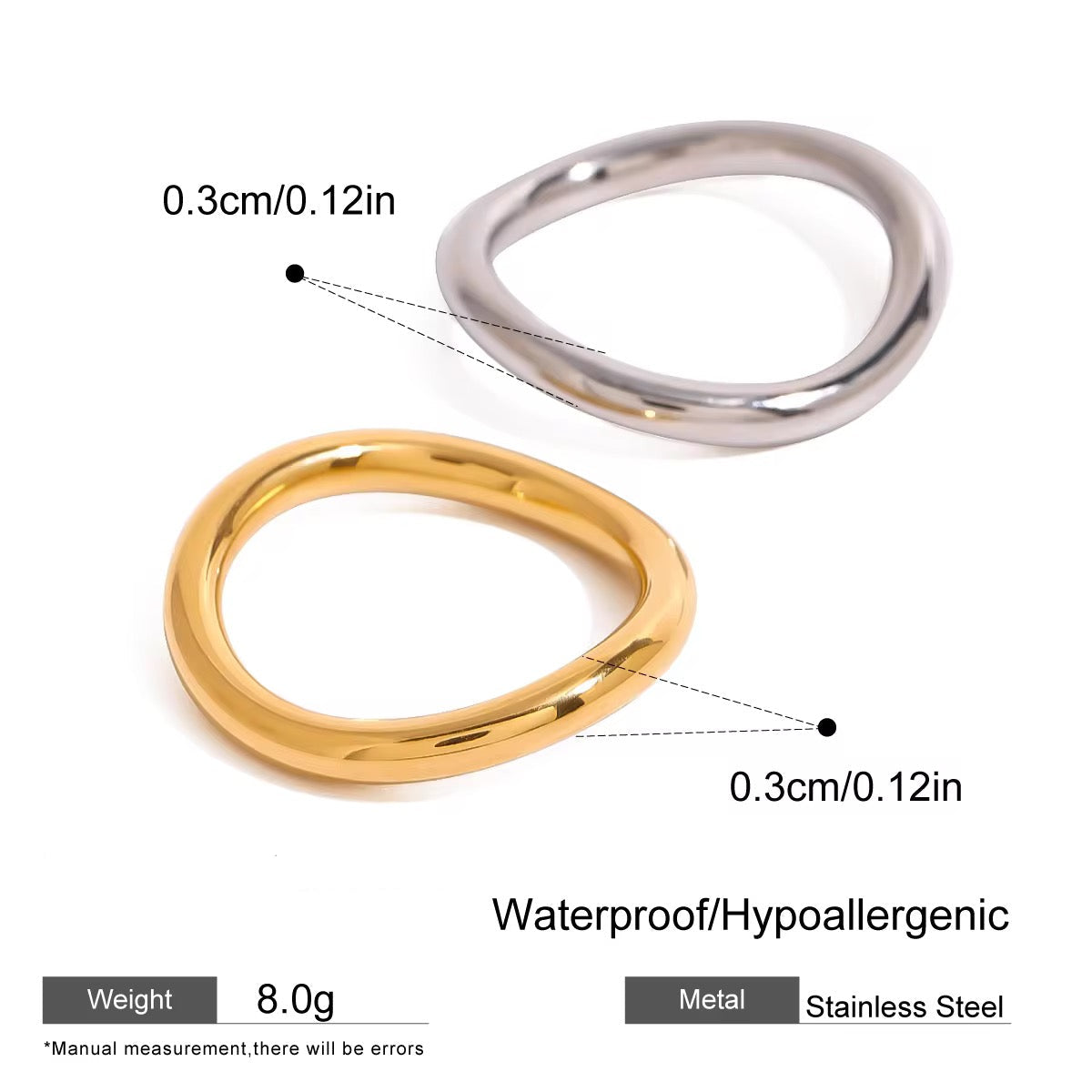 Wave Ring Set