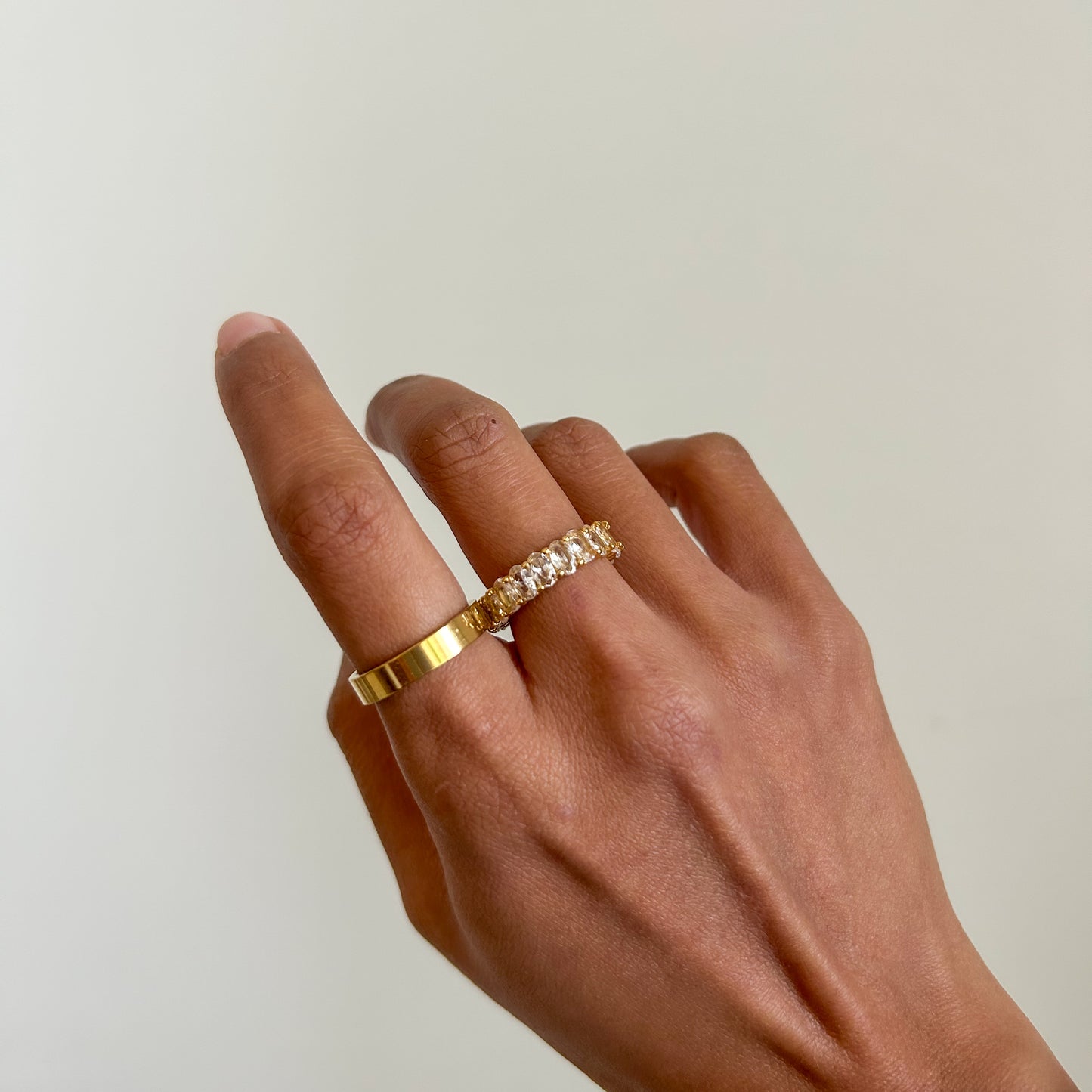 Oval Baguette Ring