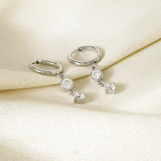 Silver Droplet Huggies
