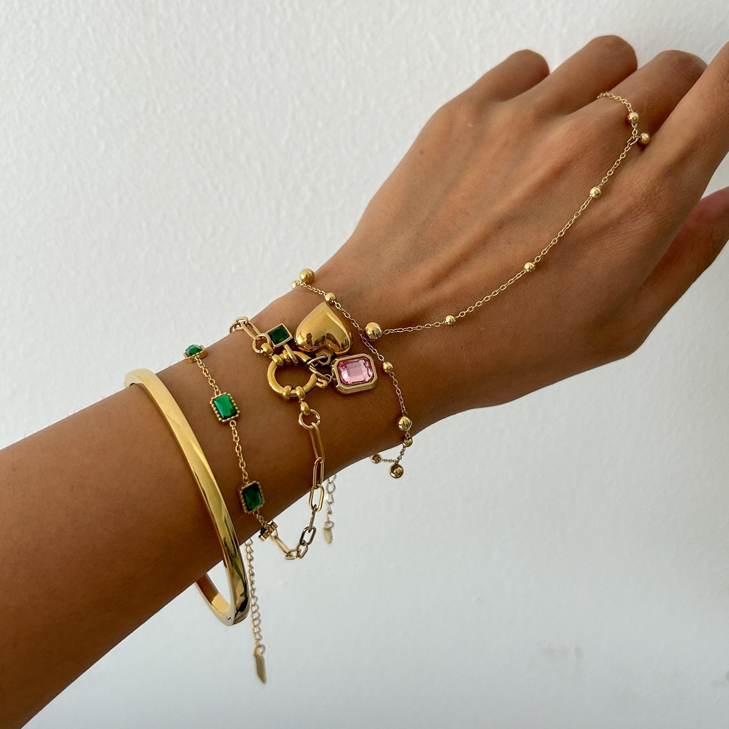 Emerald Chain Bracelet
