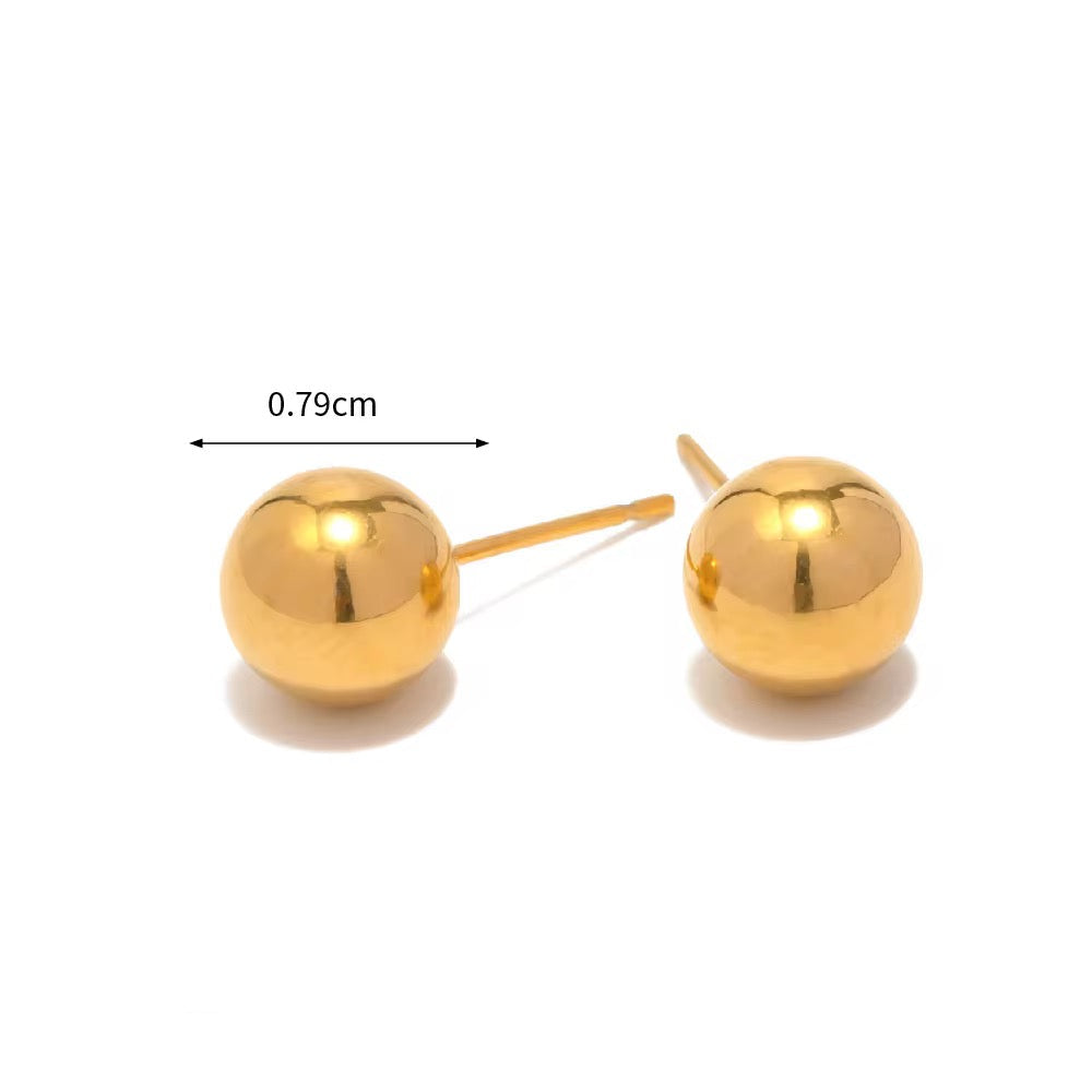 Gold Ball Studs