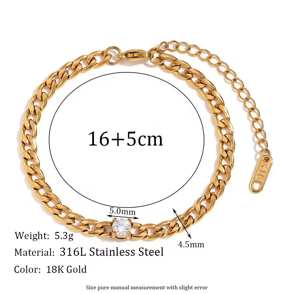 Minimal Cuban Bracelet