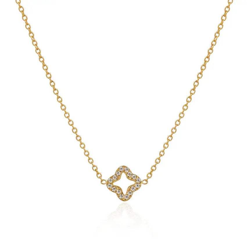Zircon Clover Chain