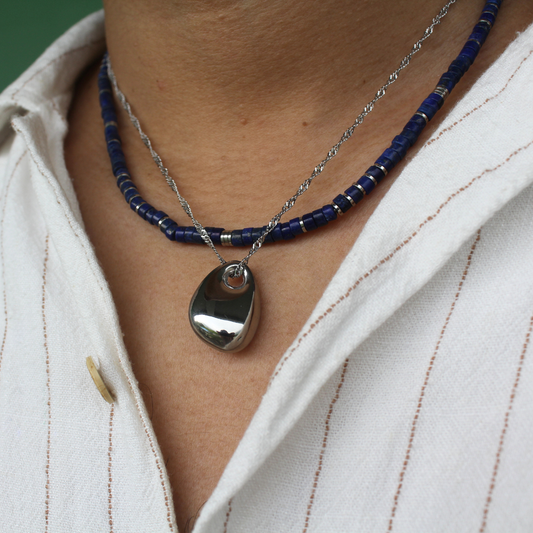 Blue Beads Necklace