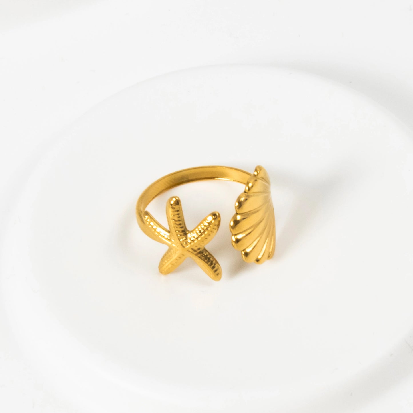 Starfish Shell Ring