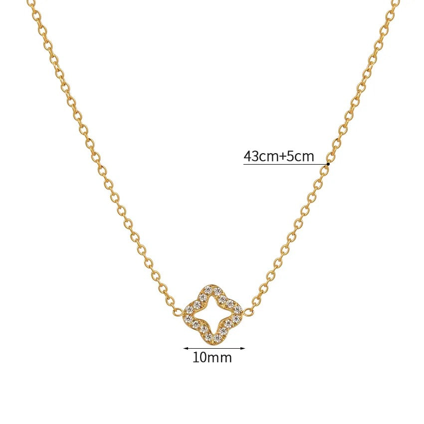 Zircon Clover Chain