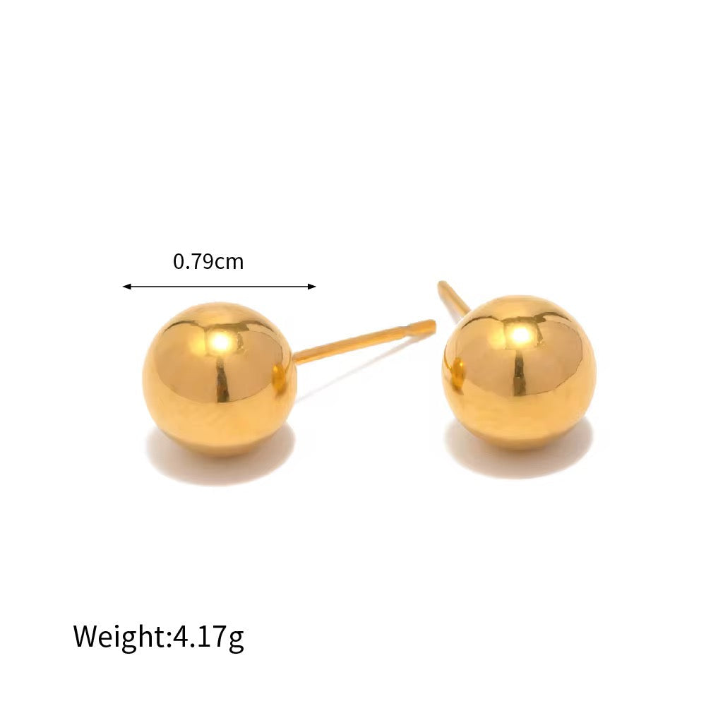 Gold Ball Studs