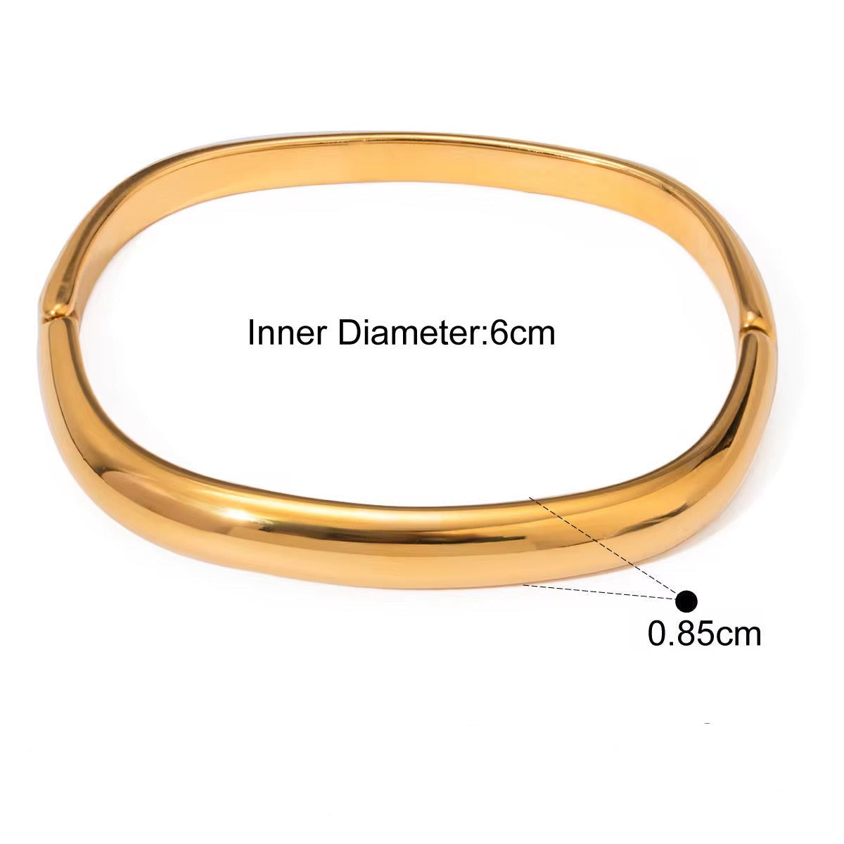 Squoval Bangle