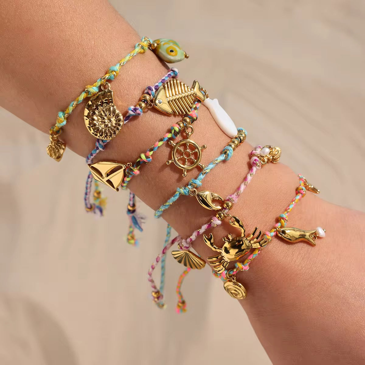 Rope Charm Bracelet