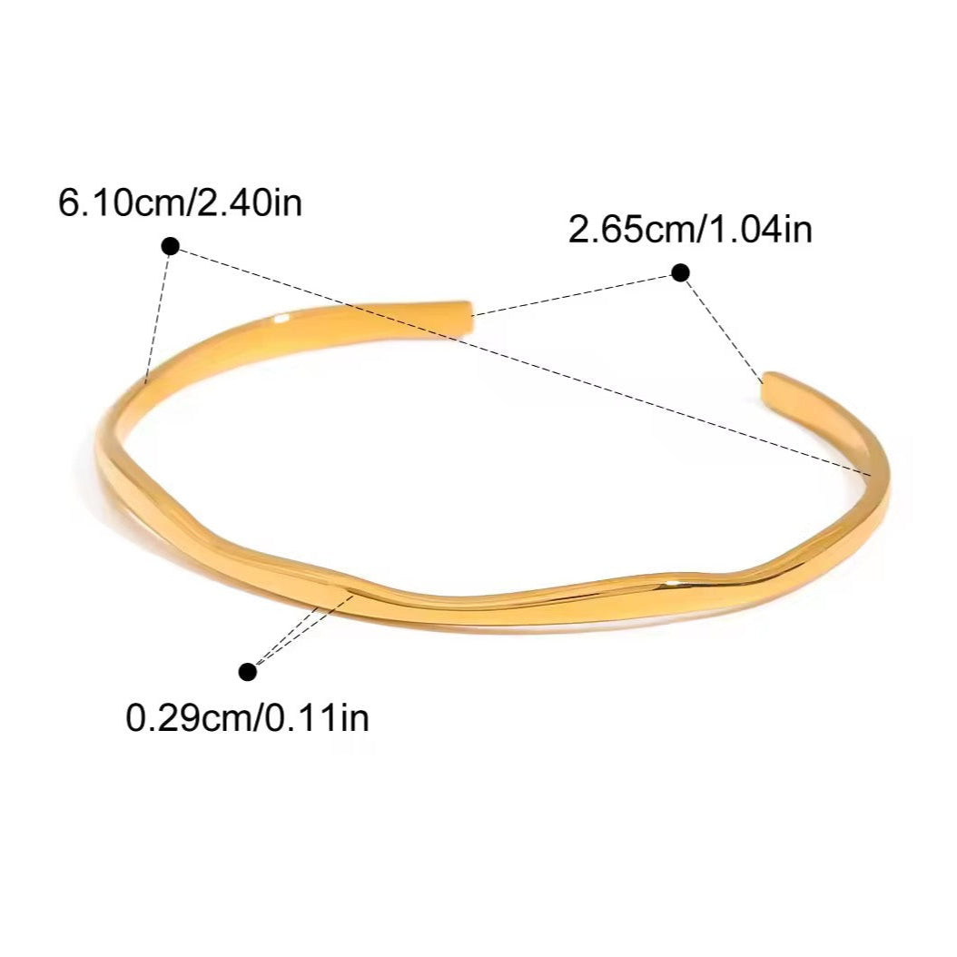Wavy Cuff Bangle