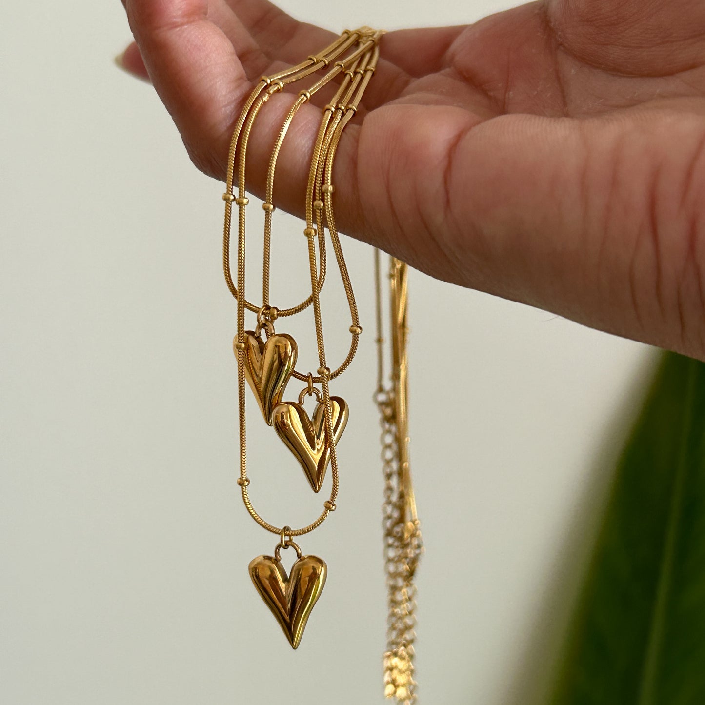 Elongated Heart Necklace