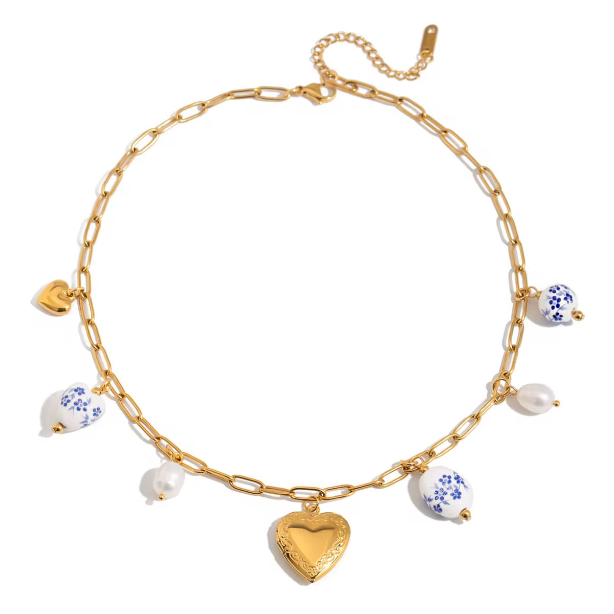 Azure Locket Necklace