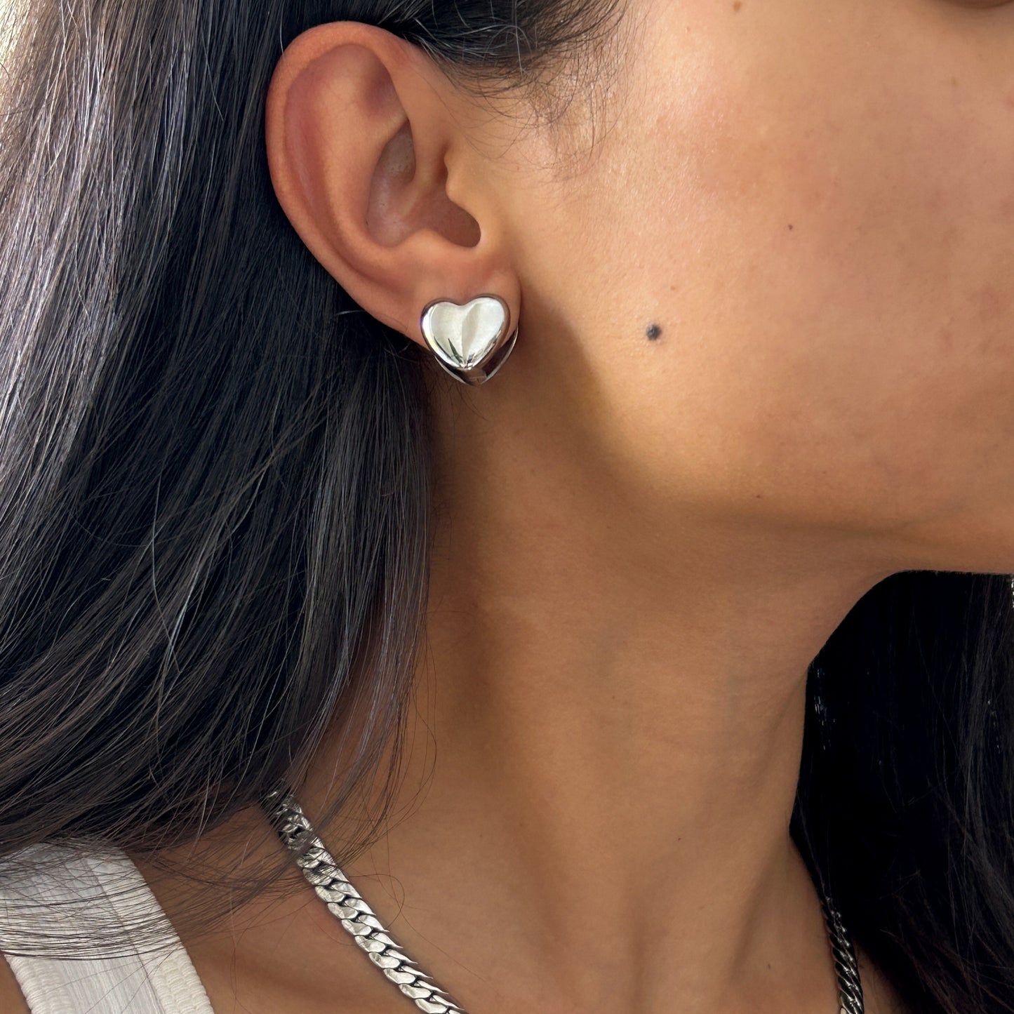 Puffy Heart Earrings