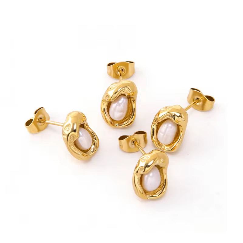 Molten Pearl Studs