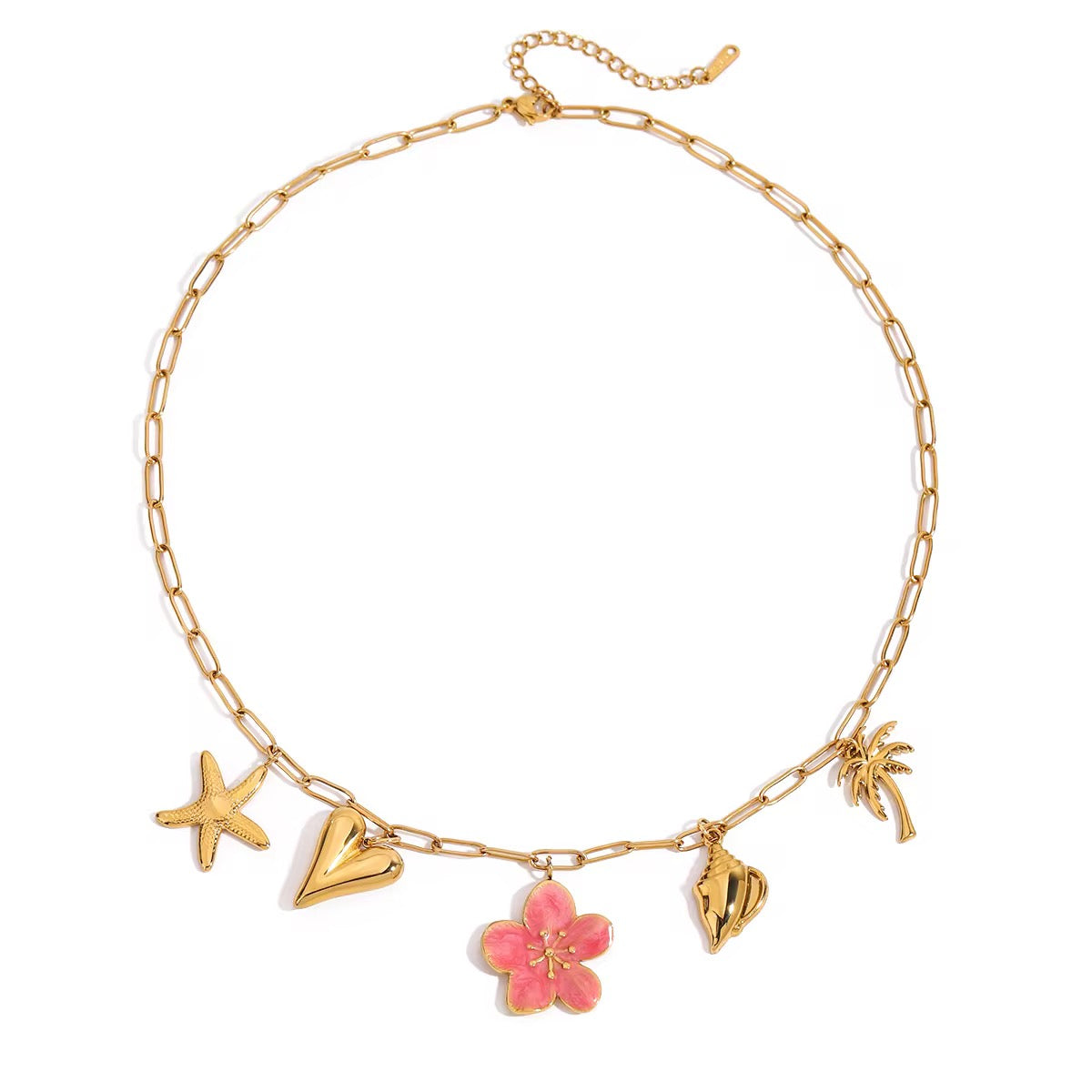 Hibiscus Charm Necklace