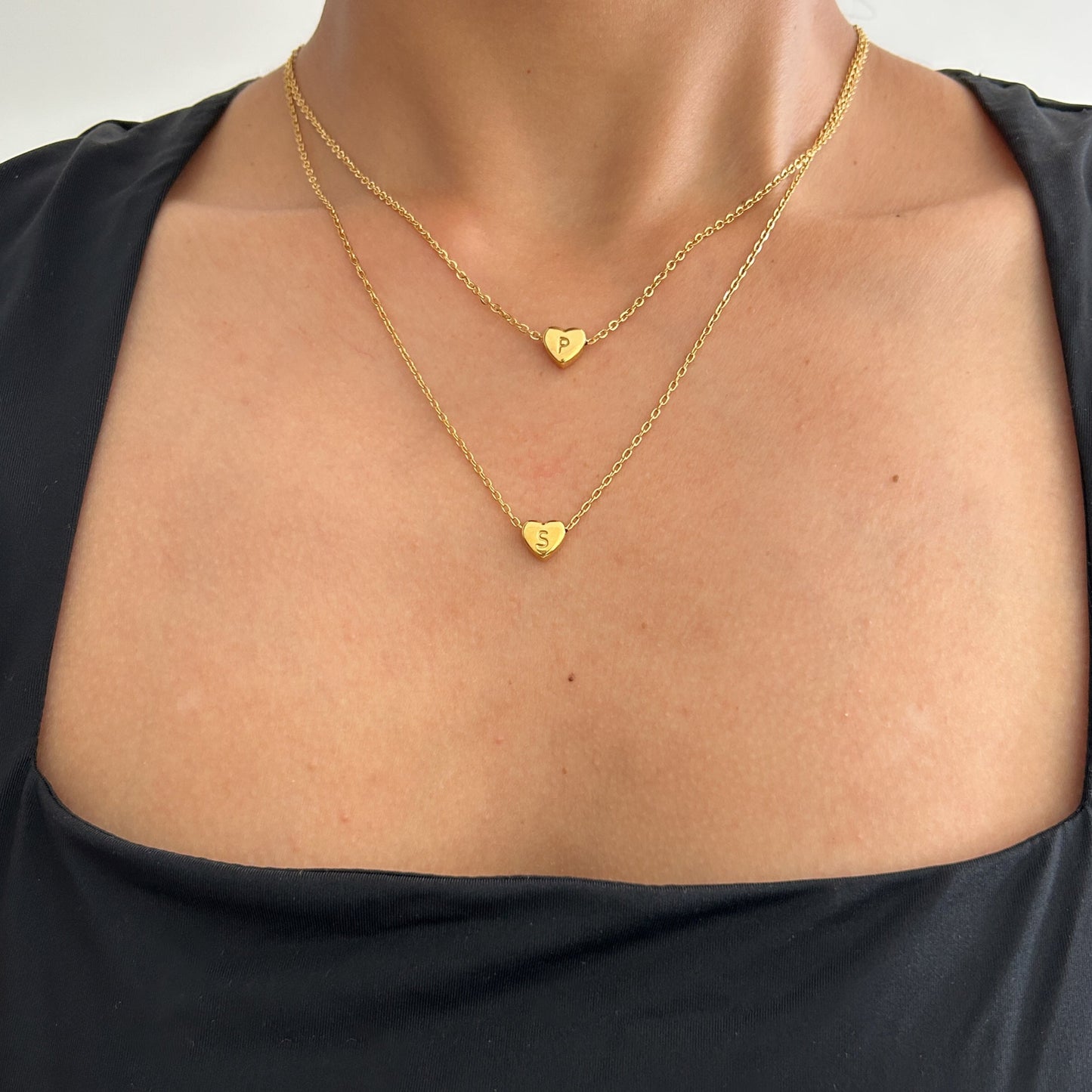 Heart Initial Necklace