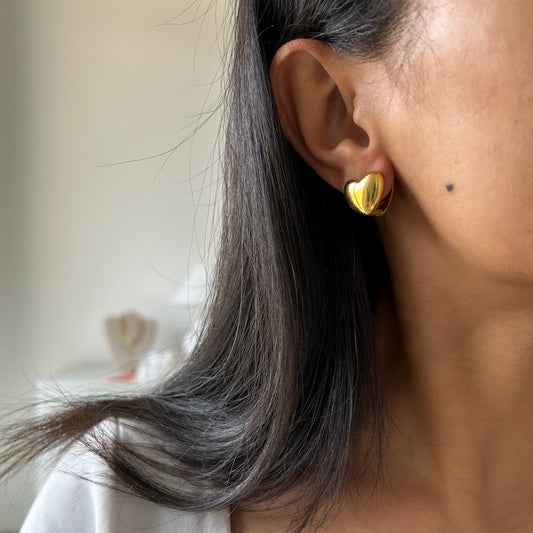 Puffy Heart Earrings