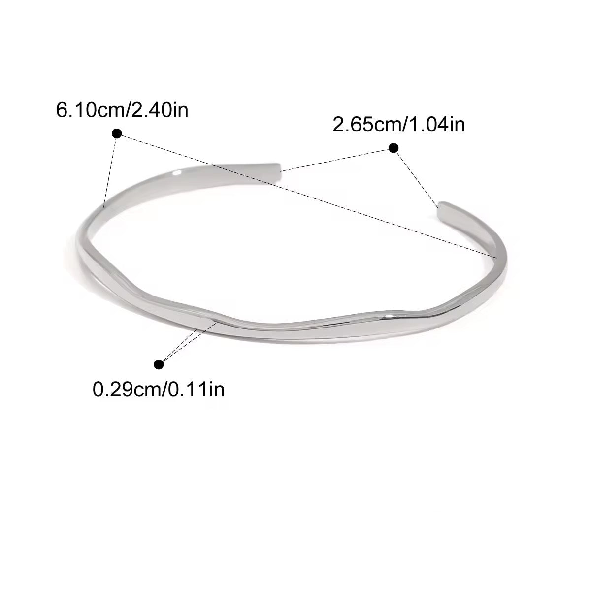 Wavy Cuff Bangle