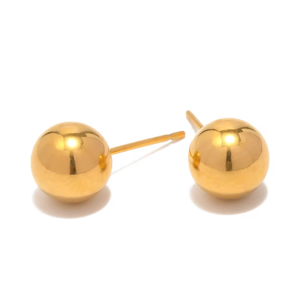 Gold Ball Studs