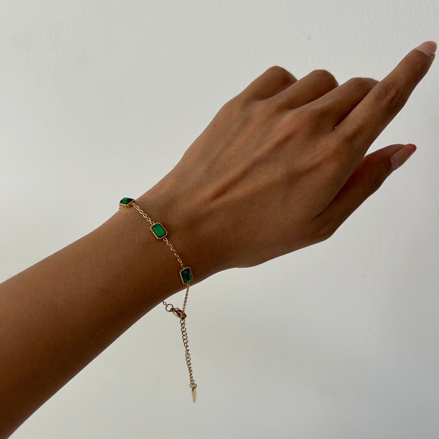 Emerald Chain Bracelet