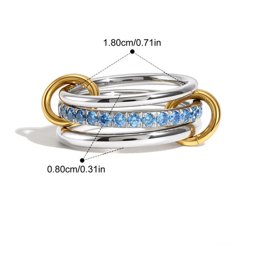 Multilayer Blue Ring