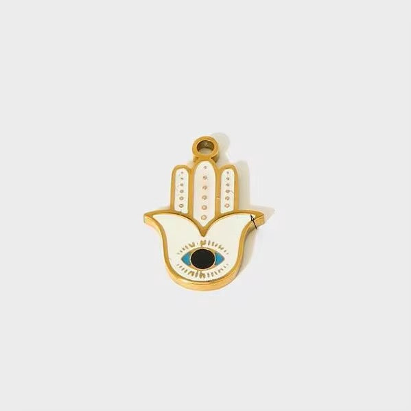 Enamel Hamsa