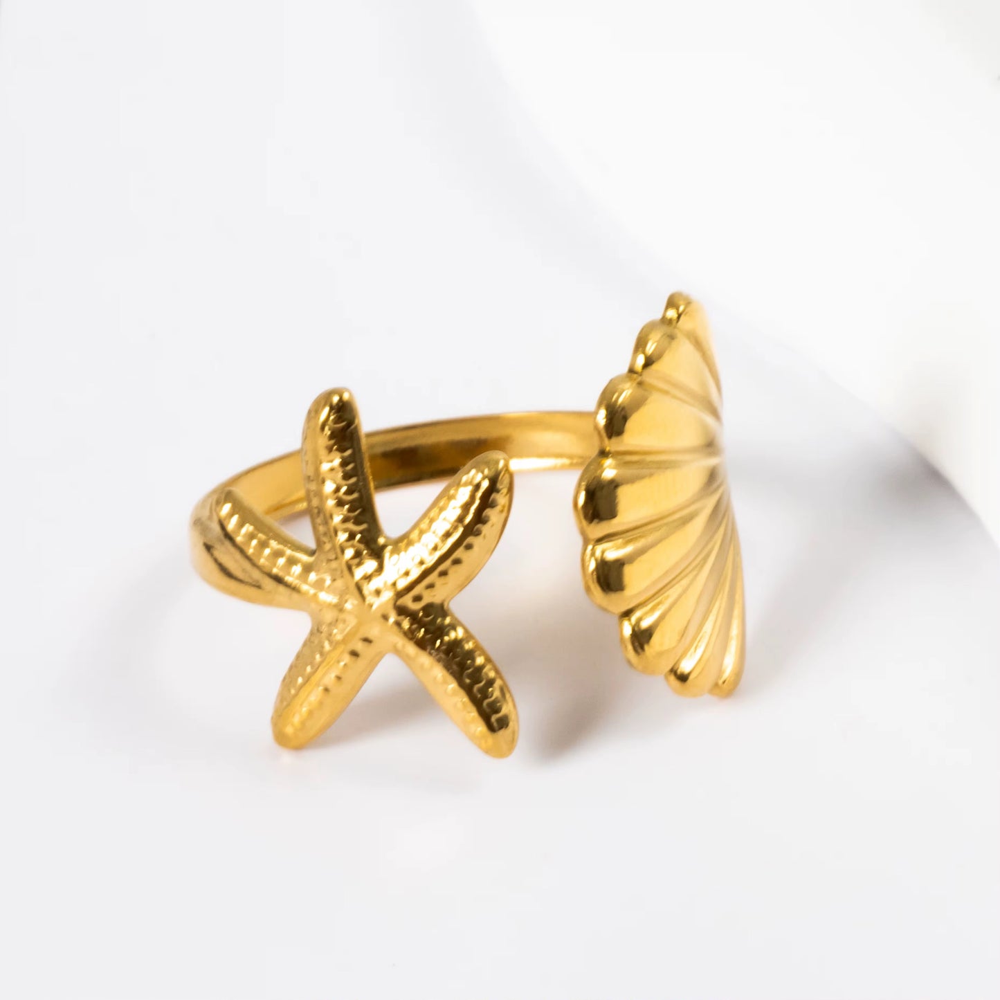 Starfish Shell Ring