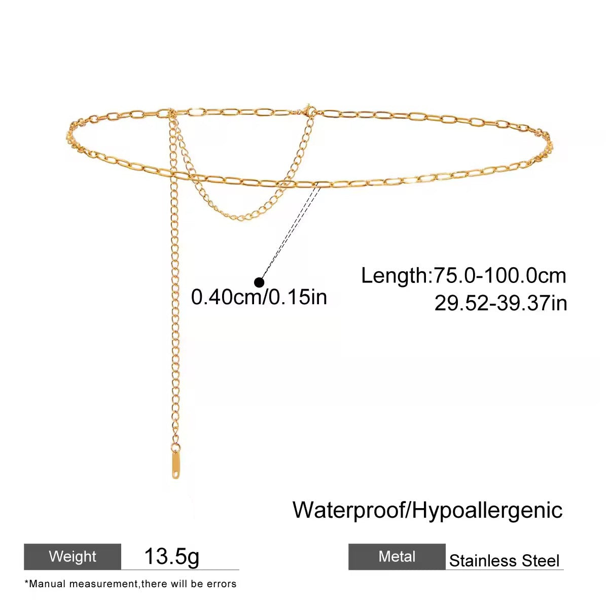 Paperclip Waist Chain