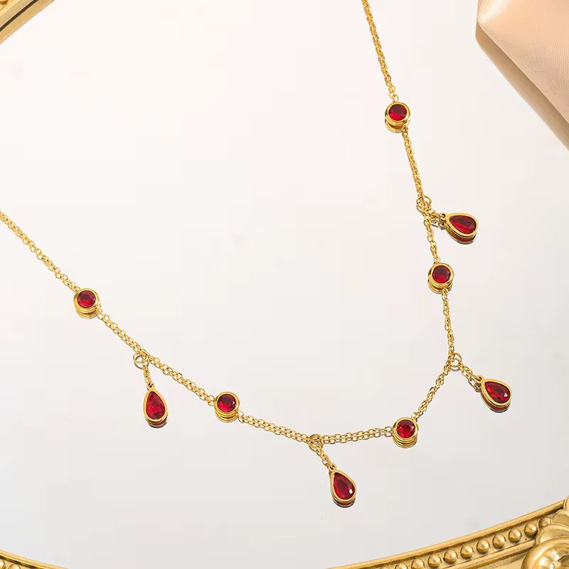 Ruby Drops Chain
