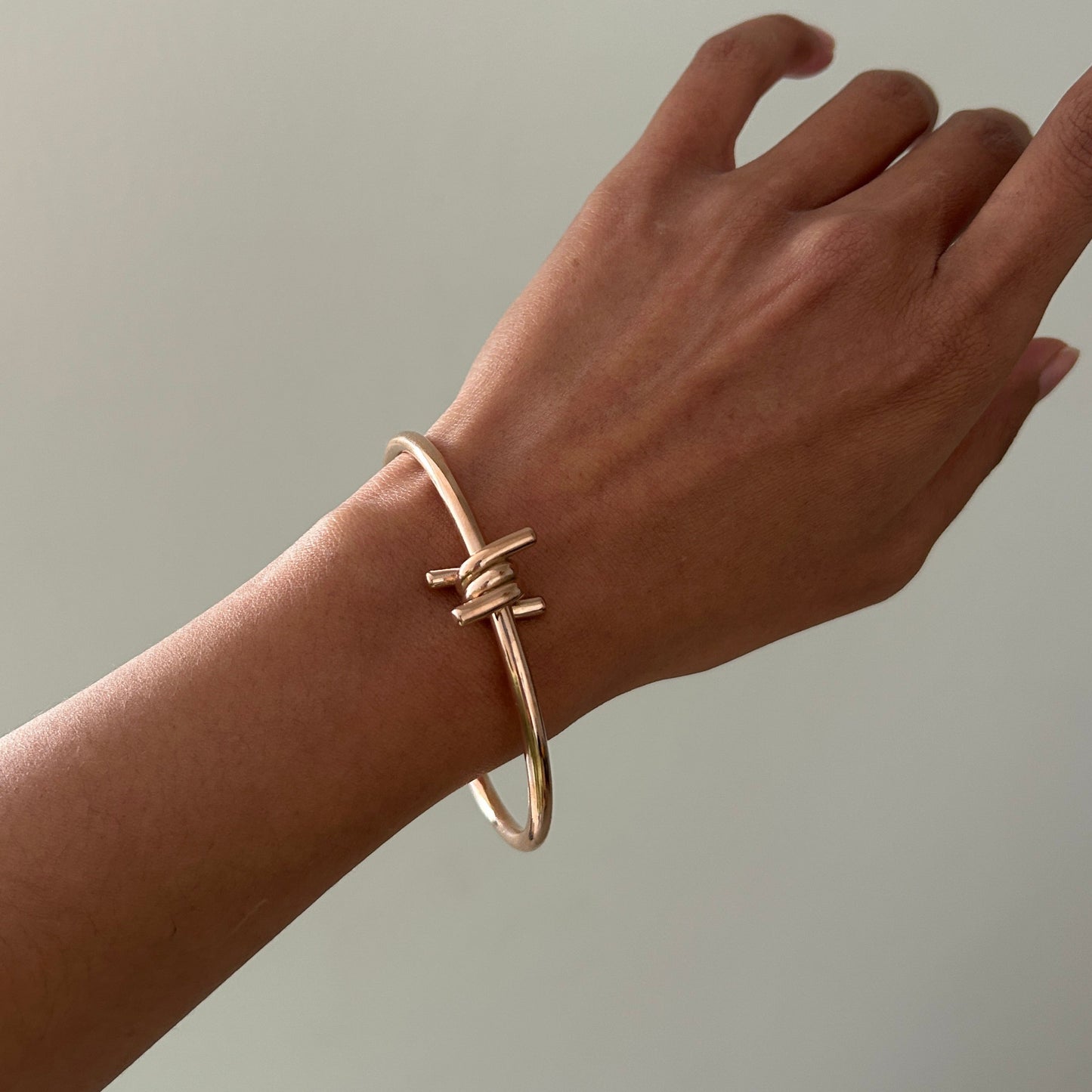 Rose Gold Knot Bangle