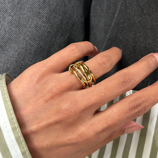 Multilayer Gold Ring