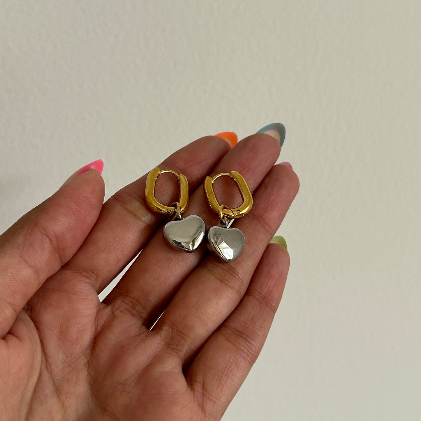Mixed Heart Earrings