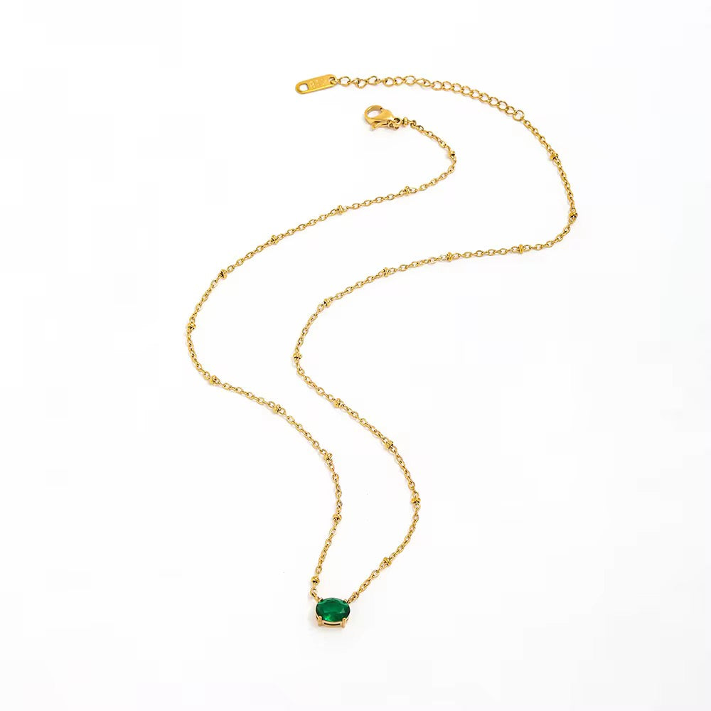 Oval Emerald Chain