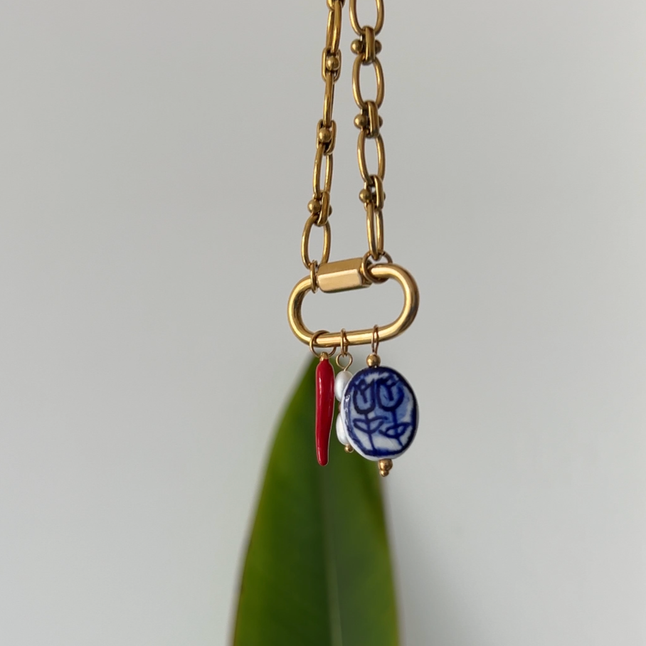 Chubby Carabiner Loop Necklace