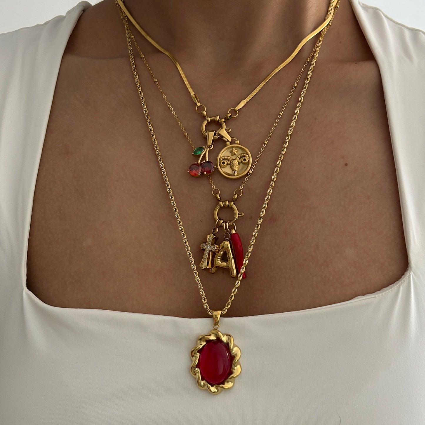 Vintage Gemstone Chain