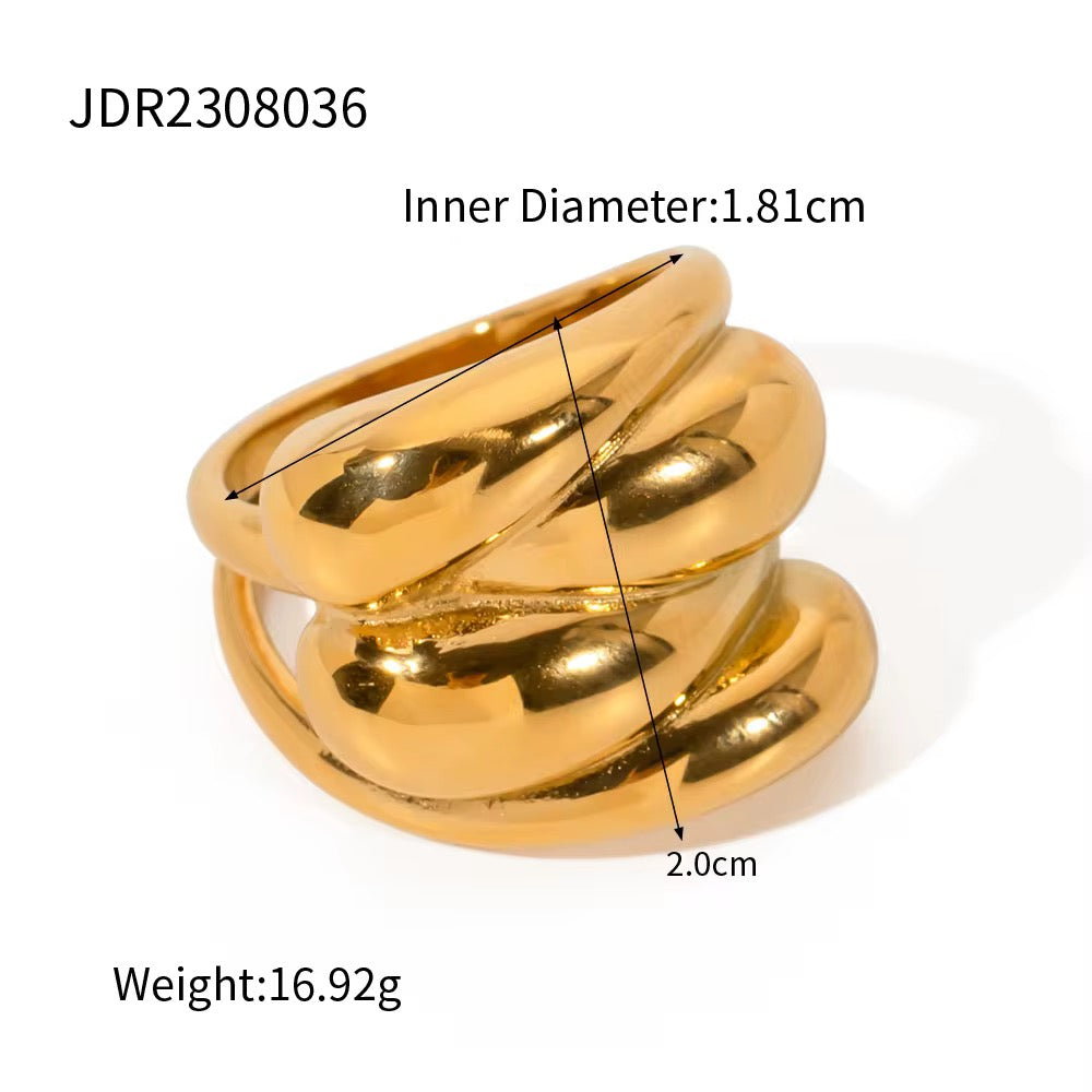 Overlap Chunky Ring
