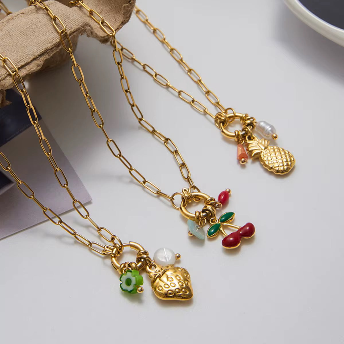 Charm Trio Necklace