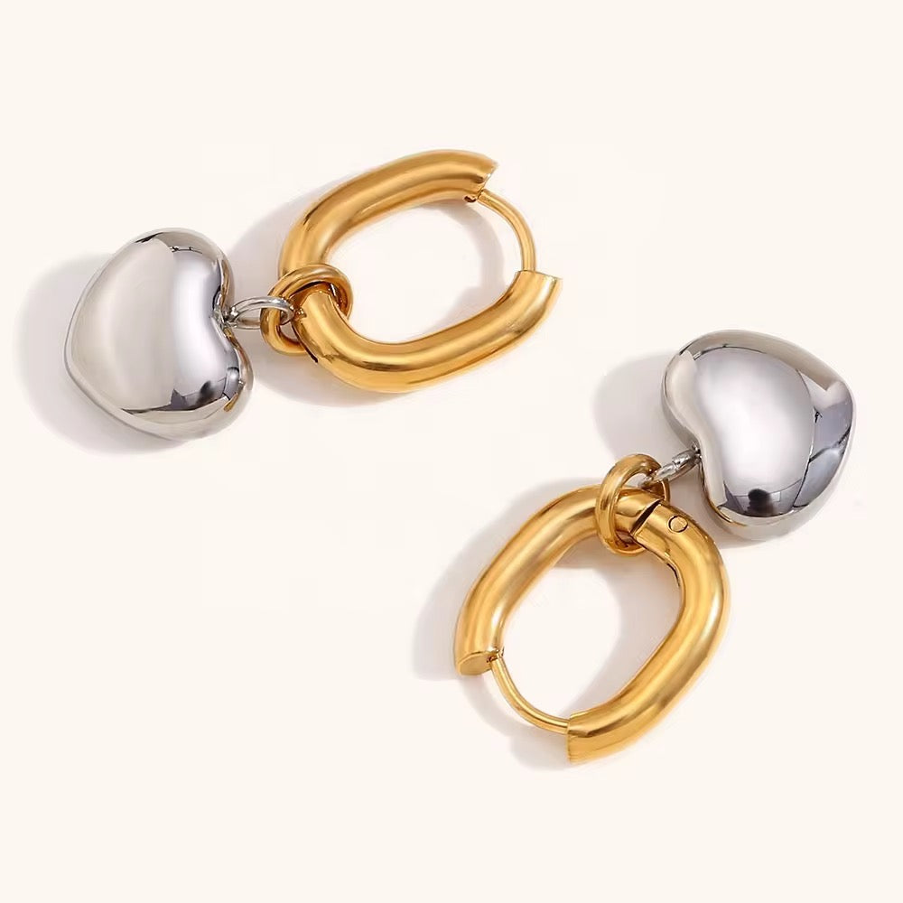 Mixed Heart Earrings