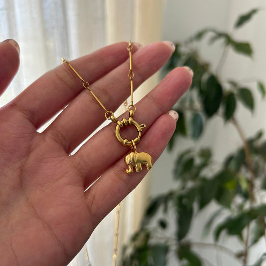 Gold Elephant Charm