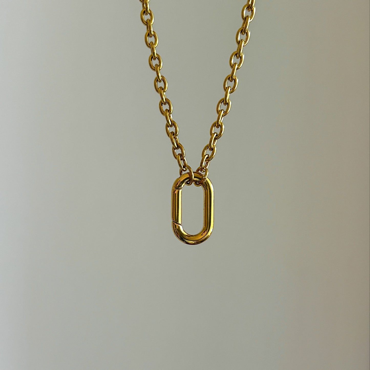 Oval Carabiner Link Chain