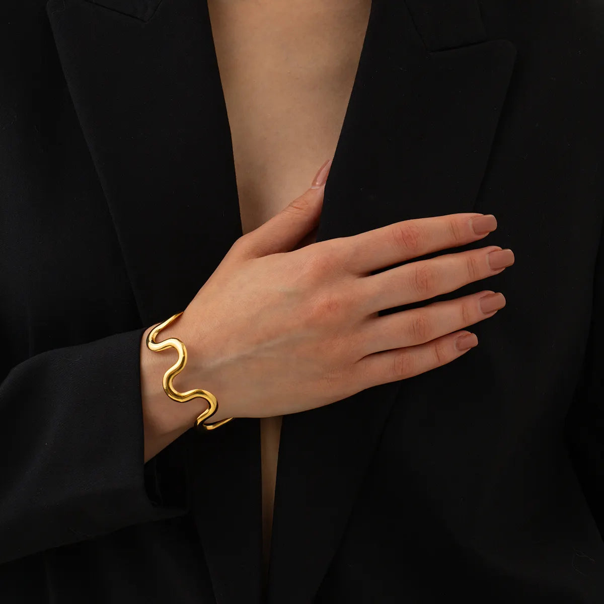 Wavy Cuff Bangle