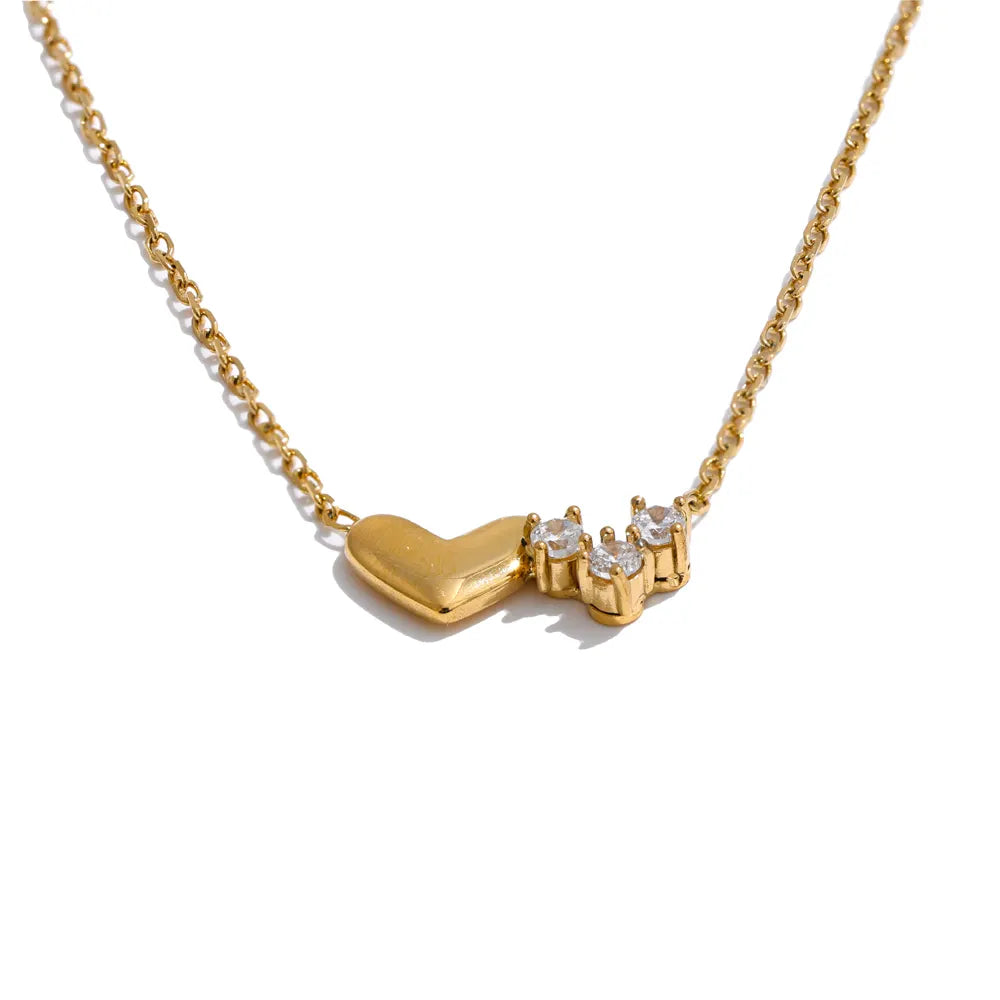 Dainty CZ Heart Chain