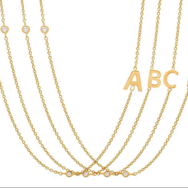 Dainty Alphabet Necklace