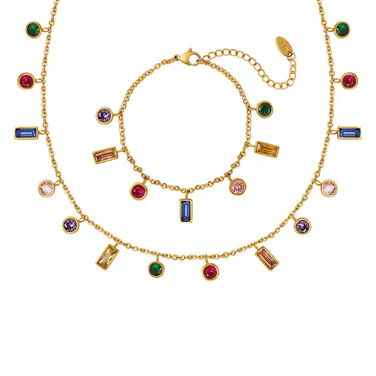 Bejeweled Multi-Stone Necklace