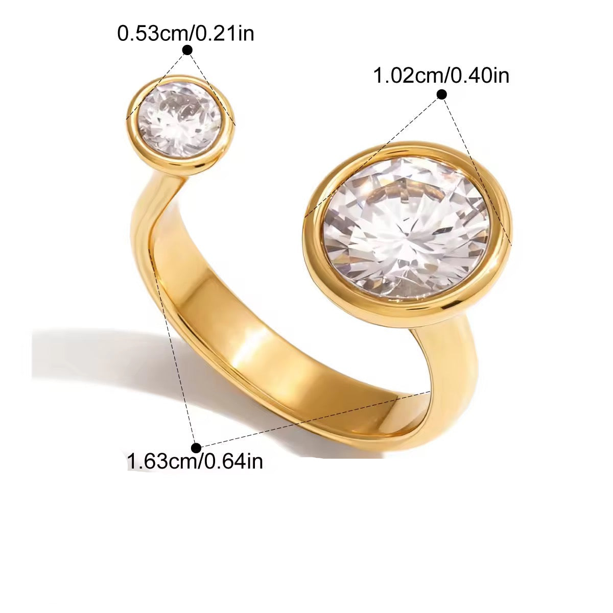 Open Bezel Ring