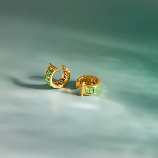 Baguette Earcuff-Green