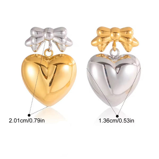 Dual Heart Earrings