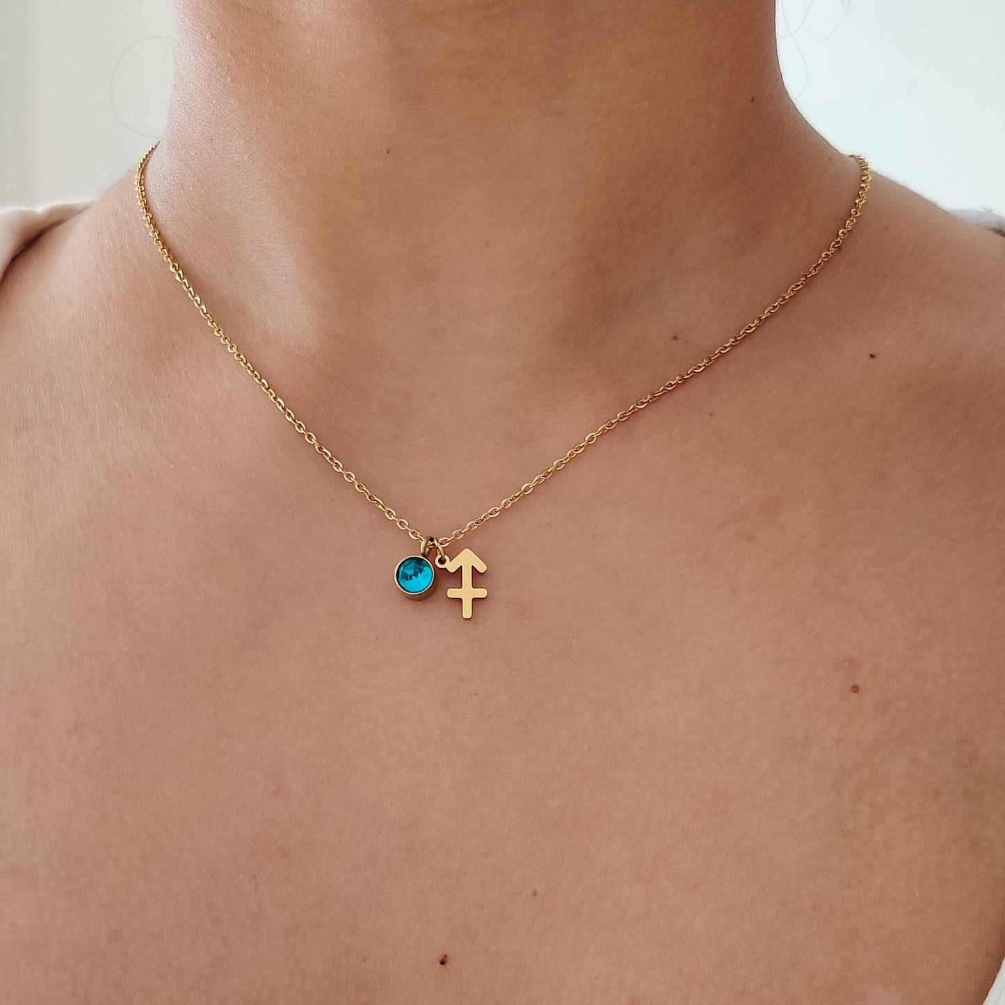 Zodiac Birthstone Necklace